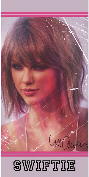 Розова памучна детска кърпа 70x140 cm Swiftie – Jerry Fabrics