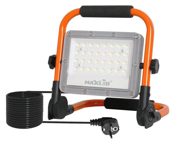 LED прожектор със стойка LED/50W/230V 5000K IP65 оранжев