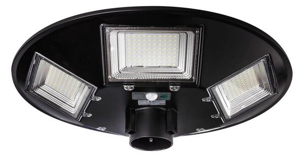 LED Соларна улична лампа със сензор LED/22W/6V 6500K IP65 черен + д.у