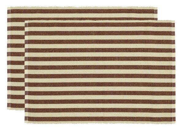 Подложки за хранене в комплект от 2 бр. със смес от юта 33x48 cm Statement Stripe – Södahl