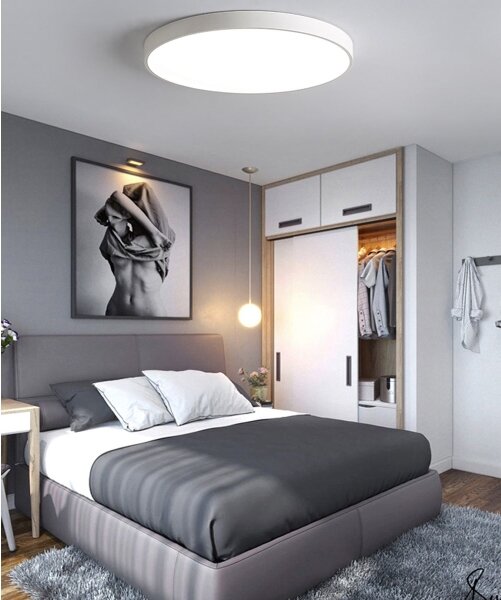 LED Плафониера LED/60W/230V 4000K Ø 60 см бял