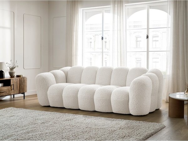 Бял диван от прежда с примки от букле 232 cm Hippolyte – Bobochic Paris
