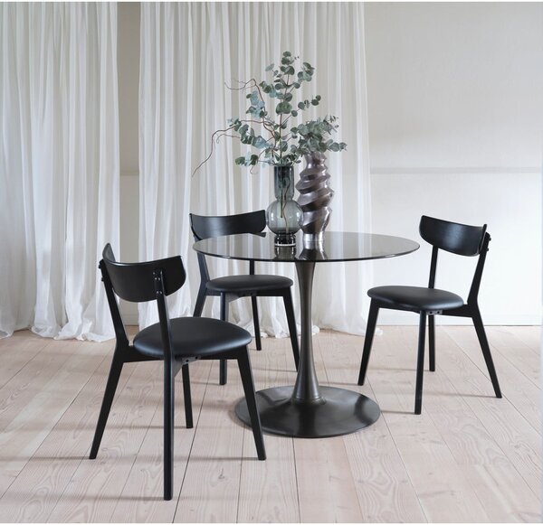 Черни трапезни столове в комплект от 2 бр. Pero – Unique Furniture