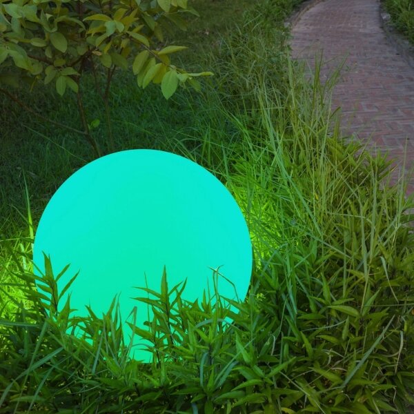 LED RGBW Соларна лампа BALL LED/3,7V 1500 mAh Ø 50 см IP65 + дистанционно управление