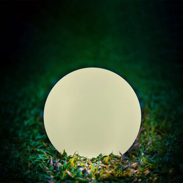 LED RGBW Соларна лампа BALL LED/3,7V 1500 mAh Ø 50 см IP65 + дистанционно управление