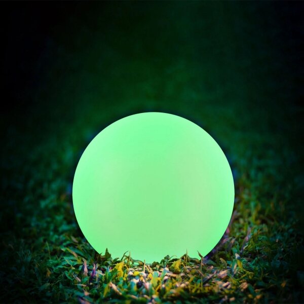 LED RGBW Соларна лампа BALL LED/3,7V 1500 mAh Ø 50 см IP65 + дистанционно управление