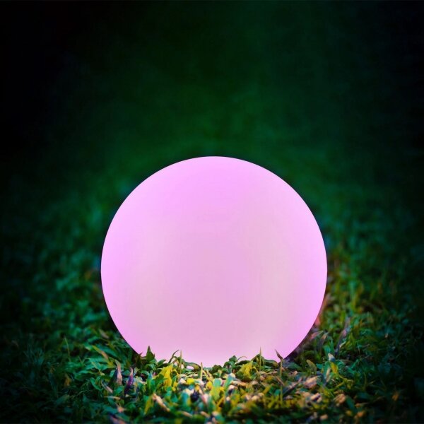 LED RGBW Соларна лампа BALL LED/3,7V 1500 mAh Ø 50 см IP65 + дистанционно управление
