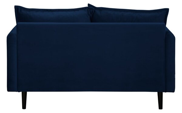 Тъмносин кадифен диван 138 cm Juli – Ropez