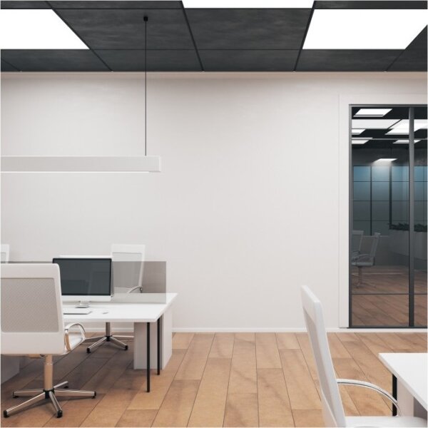 LED Панел за повърхностен монтаж BRISBANE LED/36W/230V 4000K 59,5x59,5 см черен
