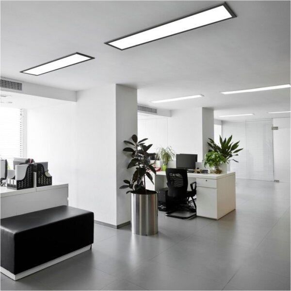 LED Панел за повърхностен монтаж BRISBANE LED/36W/230V 4000K 29,5x119 см черен