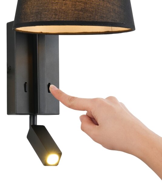 Brilagi - LED Аплик RAYA 1xE14/40W/230V + LED/3W черен