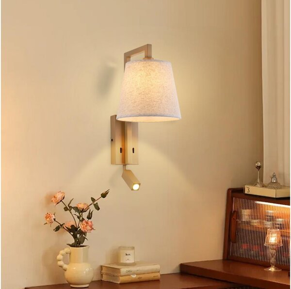 Brilagi - LED Аплик RAYA 1xE14/40W/230V + LED/3W лен/бежов