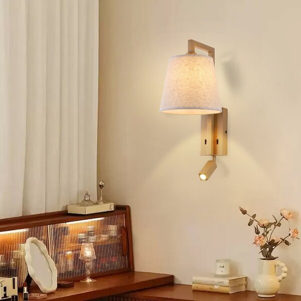 Brilagi - LED Аплик RAYA 1xE14/40W/230V + LED/3W лен/бежов