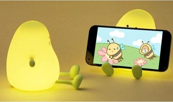 LED димируема презареждаема детска нощна лампа LED/1W/5V 3000K 800 mAh манго