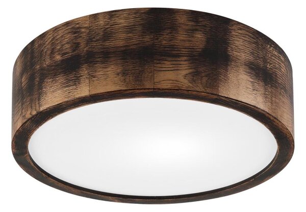 Потолен лампион OAK SMOKY 1xE27/15W/230V, Ø 27,5 см, дъб, тъмнокафяв