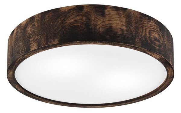Потолен лампион OAK SMOKY 2xE27/15W/230V, Ø37,5 см, дъб/тъмнокафяв