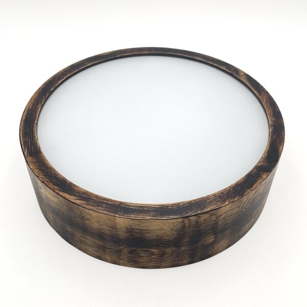 Потолен лампион OAK SMOKY 1xE27/15W/230V, Ø 27,5 см, дъб, тъмнокафяв