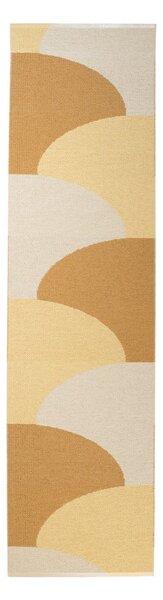 Пътека за открито и закрито в цвят жълта охра 70x270 cm Hill Ochre Pale Yellow – Pappelina