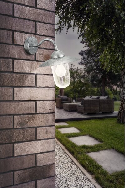 EGLO 88489 - Екстериорна Стенна лампа MILTON поцинкована стомана IP44