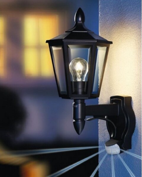 Steinel 617813 - Екстериорен аплик със сензор L 15 1xE27/60W/230V IP44