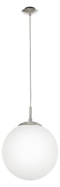 EGLO 85263 - Пендел RONDO 1xE27/60W/230V Ø 30 см бял