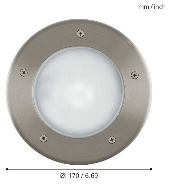 EGLO 86189 - Екстериорна лампа за алея RIGA 3 1xE27/15W/230V IP67
