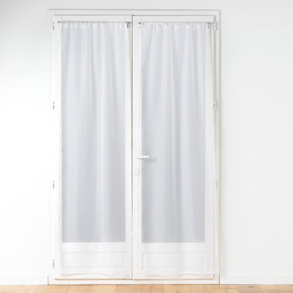 Бели завеси от микросатен в комплект 2 бр. 70x200 cm Voiline – douceur d'intérieur