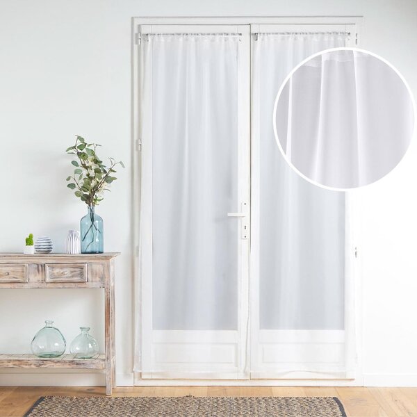Бели завеси от микросатен в комплект 2 бр. 70x200 cm Voiline – douceur d'intérieur