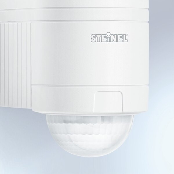 STEINEL 602819 - Екстериорен инфрачервен стенен сензор IS240 бял IP54