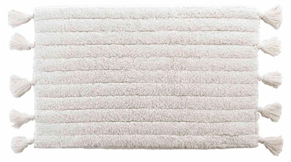 Бял килим за баня 50x80 cm Minatis – douceur d'intérieur