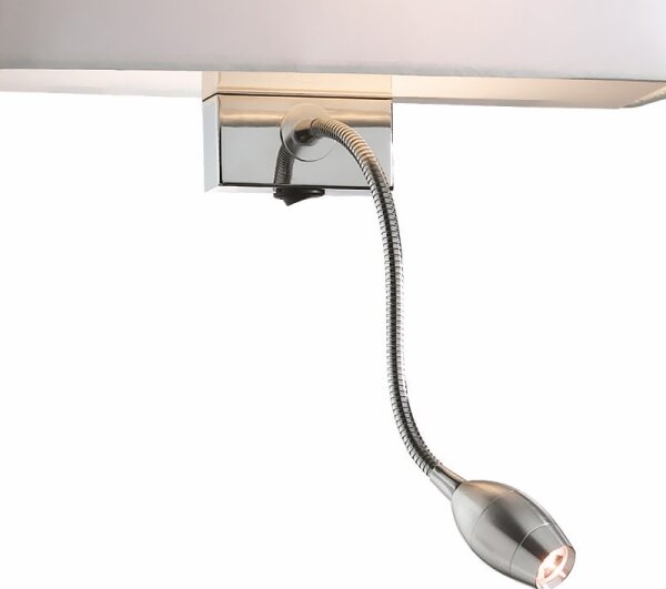 Ideal Lux - LED гъвкав стенен аплик HOTEL 1xE27/60W + LED/1,5W/230V