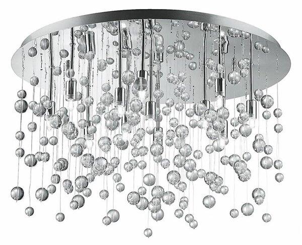 Ideal Lux - LED таванно осветително тяло NEVE 12xG9/3W/230V, диаметър 63 см, лъскав хром