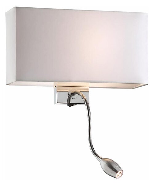 Ideal Lux - LED гъвкав стенен аплик HOTEL 1xE27/60W + LED/1,5W/230V