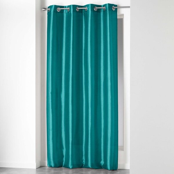 Синьо перде от микросатен 140x240 cm Shana – douceur d'intérieur