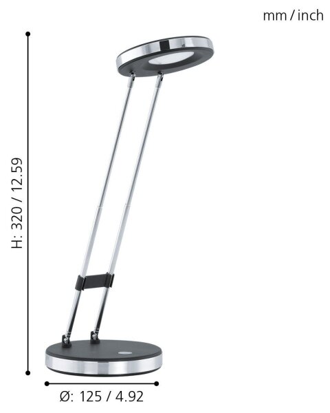 Eglo 93076 - LED Настолна лампа GEXO LED/3W/230V