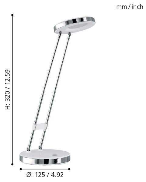 Eglo 93077 - LED настолна лампа GEXO LED/3W/230V