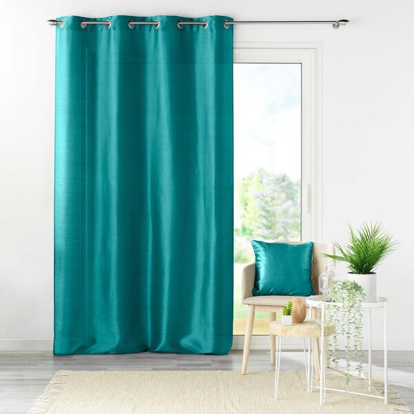 Синьо перде от микросатен 140x240 cm Shana – douceur d'intérieur