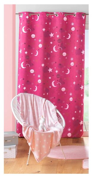 Розова детска завеса затъмняваща 140x260 cm Moonlight – douceur d'intérieur