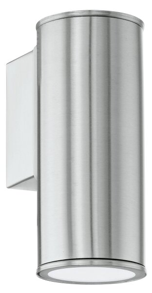 Eglo 33581 - LED RGBW димируемо външно стеново осветително тяло RIGA 1xGU10/5W/230V IP44 матов хром