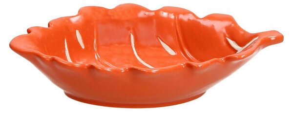 Оранжева купа TOGNANA RELIEF Foglie, 15x10x3.5 см