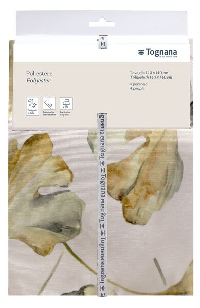 Устойчива на петна покривка TOGNANA TEXTILE Ginko, 140x140 см
