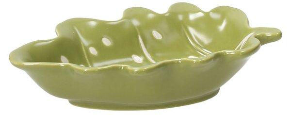 Зелена купа TOGNANA RELIEF Foglie, 15x10x3.5 см