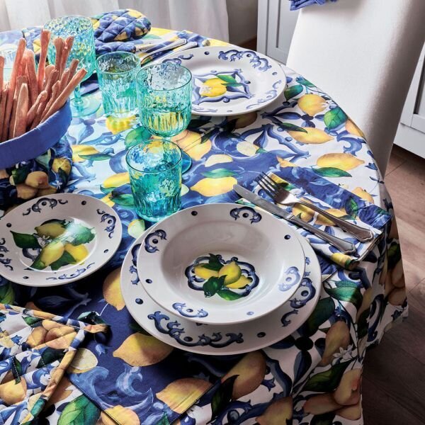 Покривка TOGNANA TEXTILE Citrus, диам. 170 см