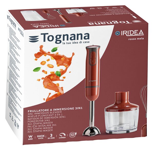 Ръчен пасатор TOGNANA PICC.ELETT IRIDEA Rosso, 600 W
