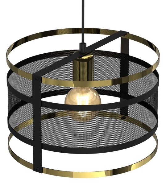Висящ полилей RIM 1xE27/60W/230V черен/златист