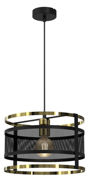Висящ полилей RIM 1xE27/60W/230V черен/златист