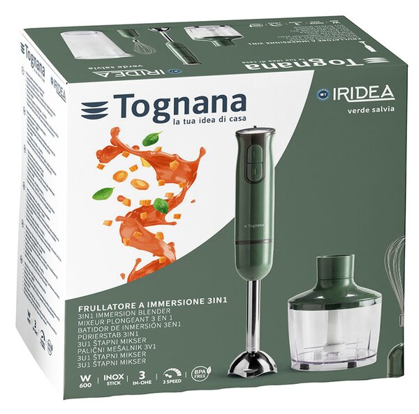 Ръчен пасатор TOGNANA PICC.ELETT IRIDEA Verde, 600 W