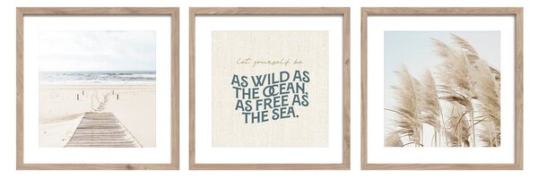 Картини в комплект от 3 бр. 30x40 cm Seaside – Styler