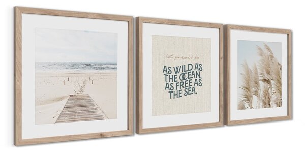 Картини в комплект от 3 бр. 30x40 cm Seaside – Styler
