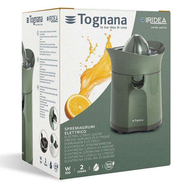 Електрическа цитрус преса TOGNANA PICC.ELETT IRIDEA Verde, 100 W